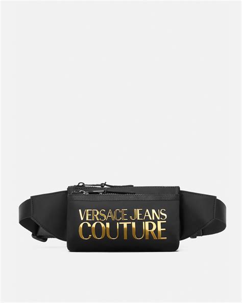 Logo Couture Gürteltasche Schwarz,Gold 